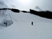 Wide slope in the Panorama ski resort