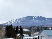 View from Route 138 to the ski resort of Mont-Sainte-Anne