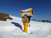 Efficient snow cannon in the ski resort of Sudelfeld