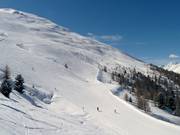 Powder snow slope on Monte della Neve