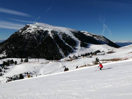 Fiemme Mountains: size of the ski resorts – Size Latemar – Obereggen/Pampeago/Predazzo