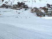 Beginner area in Tignes Le Lac with free lift