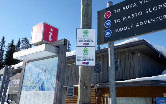 Northern Ostrobothnia (Pohjois-Pohjanmaa): environmental friendliness of the ski resorts – Environmental friendliness Ruka