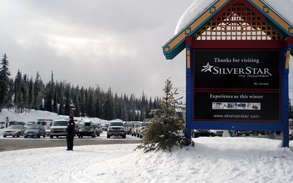 North Okanagan: access to ski resorts and parking at ski resorts – Access, Parking Silver Star