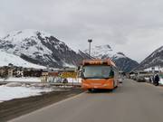 Ski bus in Livigno