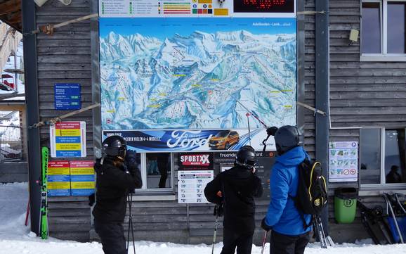Engstligen Valley (Engstligental): orientation within ski resorts – Orientation Adelboden/Lenk – Chuenisbärgli/Silleren/Hahnenmoos/Metsch