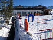 Practice area at the Eggalm mountain station
