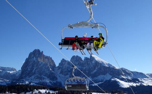 Seiser Alm: best ski lifts – Lifts/cable cars Alpe di Siusi (Seiser Alm)