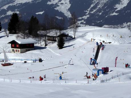 Family ski resorts Lepontine Alps – Families and children Obersaxen/Mundaun/Val Lumnezia