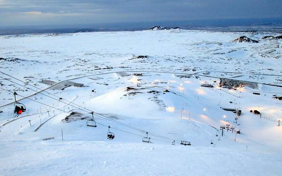 South Iceland: size of the ski resorts – Size Bláfjöll