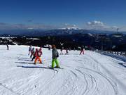 Ski course in the ski resort