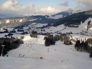 View from Sorgschrofen of the entire ski resort