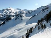 Difficult slopes in Baqueira