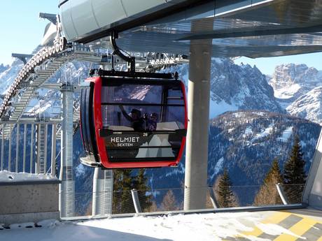 Ski lifts Alta Pusteria (Hochpustertal) – Ski lifts 3 Zinnen Dolomites – Helm/Stiergarten/Rotwand/Kreuzbergpass