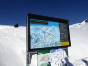 Digital display showing current information at the First mountain station