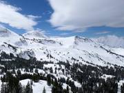 View over the ski resort of Alta