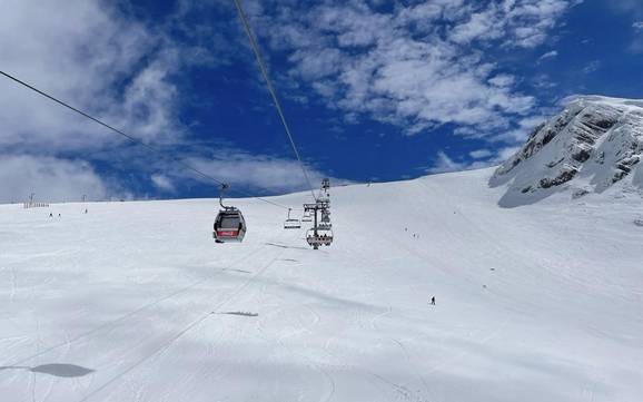 Biggest height difference on Mount Parnassus – ski resort Mount Parnassos – Fterolakka/Kellaria