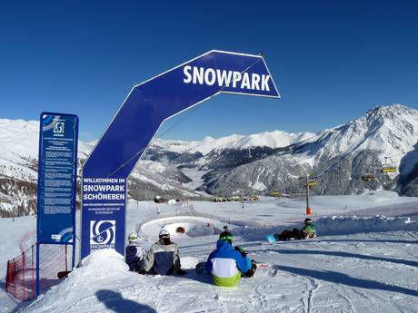 Snow parks Reschen Pass (Passo di Resia) – Snow park Belpiano (Schöneben)/Malga San Valentino (Haideralm)