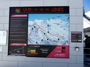 Panorama board showing current information in the Val Gronda area