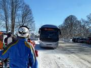 Ski bus to the Dachstein Gletscher lift