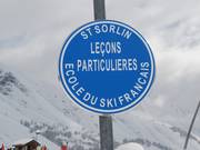 At the ski school meeting spot in Saint Sorlin