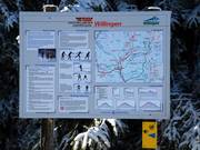 Cross-country trail map on the Ettelsberg