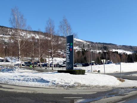 Lillehammer: access to ski resorts and parking at ski resorts – Access, Parking Hafjell