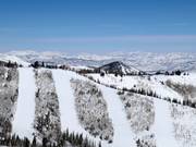 Slopes in the upper area of Park City