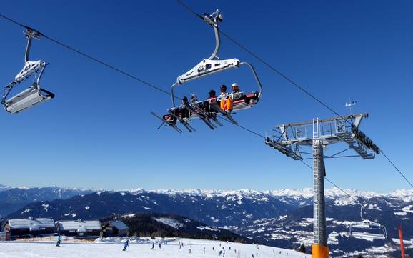 Klagenfurt-Villach: best ski lifts – Lifts/cable cars Gerlitzen