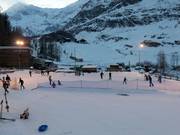 Natural ice rink in Pfelders