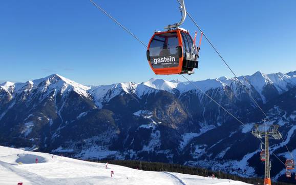 Biggest height difference in the Pongau – ski resort Bad Gastein/Bad Hofgastein – Schlossalm/Angertal/Stubnerkogel