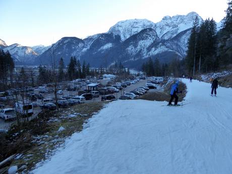 Salzburger Saalachtal: access to ski resorts and parking at ski resorts – Access, Parking Almenwelt Lofer