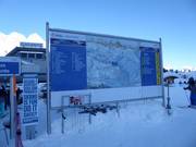 Large information board at the Gigante chairlift