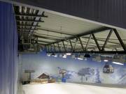 Snow cannons on the ceiling in the Alpenpark Neuss