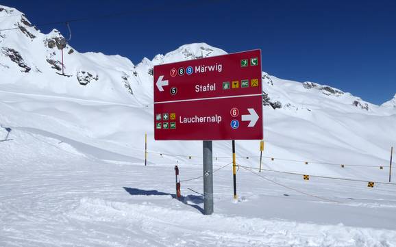 Lötschental: orientation within ski resorts – Orientation Lauchernalp – Lötschental
