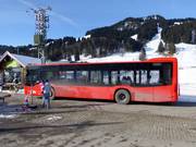 Scheduled bus service at the Dorflift
