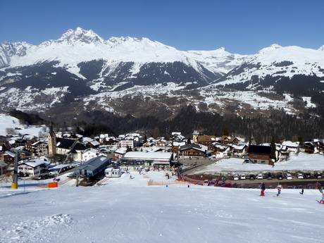 Lepontine Alps: access to ski resorts and parking at ski resorts – Access, Parking Obersaxen/Mundaun/Val Lumnezia
