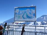 Piste map on the Titlis
