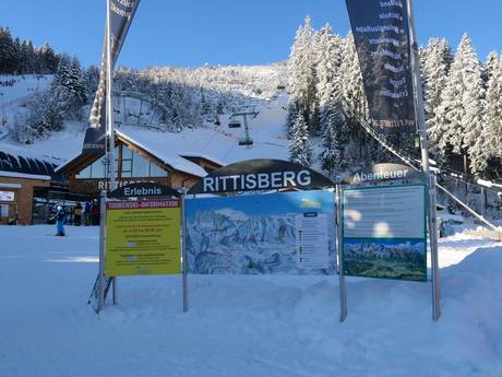 Dachstein Mountains: orientation within ski resorts – Orientation Ramsau am Dachstein – Rittisberg