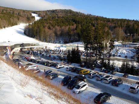 Mühlviertel: access to ski resorts and parking at ski resorts – Access, Parking Hochficht