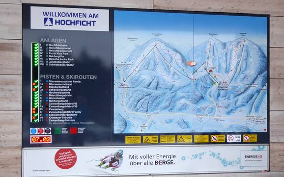 Holiday Region Böhmerwald: orientation within ski resorts – Orientation Hochficht