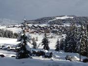 View from Club Belamabra Les Saisies of the ski resort