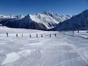 Children's ski course in the Gargellen ski resort