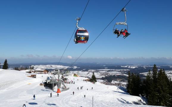 Biggest ski resort in the Ostallgäu – ski resort Nesselwang – Alpspitze (Alpspitzbahn)