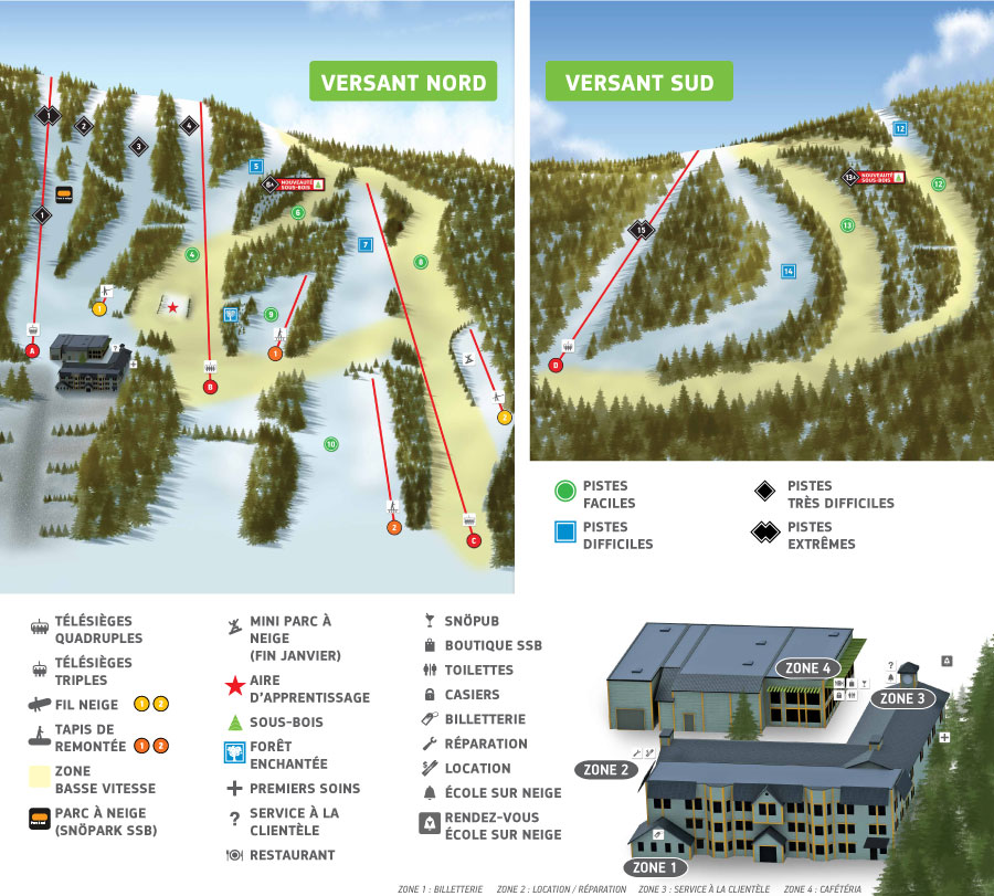 Trail map Mont SaintBruno SaintBrunodeMontarville