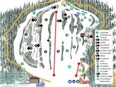 Trail map Mont Avalanche