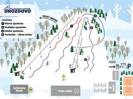 Trail map Drozdovo – Nová Baňa