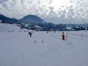 Practice slope at the rope lift