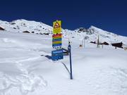 Information board on the status of the valley run