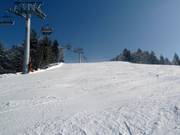 Groomed slope on the Buchensteinwand
